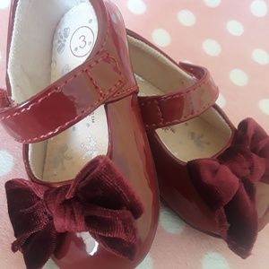 CAT & JACK Baby Girl wine shoes